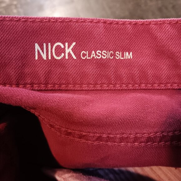 DL1961 Nick Classic Slim Denim Pants - Red - 34 x 32 - Picture 4 of 6
